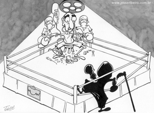 Cartoon: Hospital (medium) by Jesse Ribeiro tagged health,hospital,death,doctor