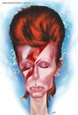 Cartoon: David Bowie (small) by Jesse Ribeiro tagged caricature,portrait,cartoon,illustration,music,pop,star,rock,people,business,david,bowie
