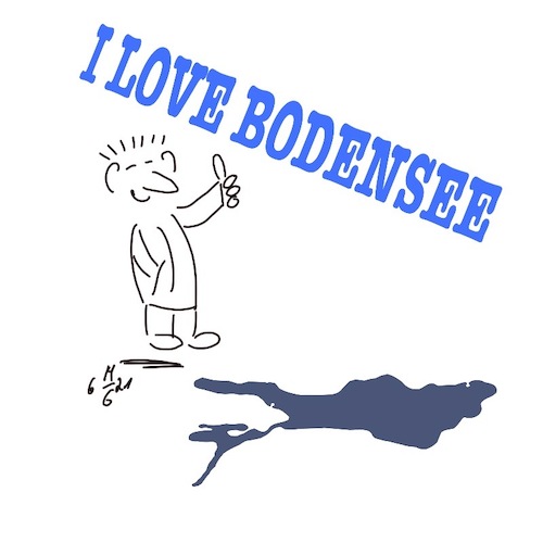 Cartoon: Bodensee (medium) by legriffeur tagged bodensee,badenwürttemberg,deutschland,unserländle,deutschlandistschön