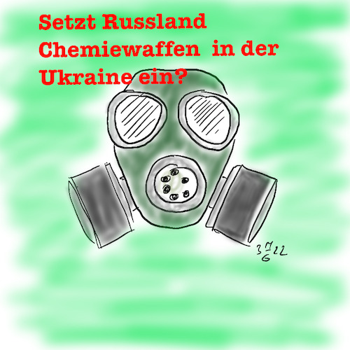 Cartoon: Chemiewaffeneinsatz (medium) by legriffeur tagged russland,putin,krieg,chemiewaffen,legriffeur61,cartoon,cartoons,europa,war,guerre,kriegineuropa,abcwaffen,politik,gaskrieg