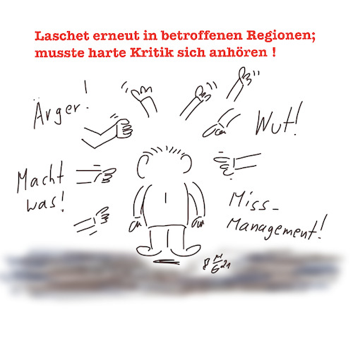Cartoon: Kritik am Krisenmanagement (medium) by legriffeur tagged laschet,flut,flutwelle,krisenmanagement,nrw,nordrhein,westfalen,fluthilfe,flutmanagement