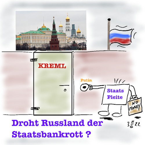 Cartoon: Russland droht Staatspleite (medium) by legriffeur tagged staatsbankrott,staatspleite,cartoon,cartoons,russland,putin,ukrainekonflikt,ukrainekrieg,europa,finanzen,staatspleiterussland