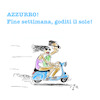 Cartoon: AZZURRO (small) by legriffeur tagged italy,italia,legriffeur61,cartoon,cartoons,wochenend