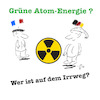 Cartoon: Grüne Atomenergie (small) by legriffeur tagged atom,atomstrom,legriffeur61,energiewende,europa,deutschland,frankreich,atomkraft,atomkraftwerk