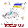 Cartoon: Help us! (small) by legriffeur tagged legriffeur61,nato,europa,russland,ukraine,ukrainekonflikt,ukrainekrise,putin,deutschland,aussenpolitik,militär,bündnisse