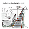 Cartoon: Lokführerstreik (small) by legriffeur tagged bahn,bundesbahn,db,streik,lokführerstreik,fahrgäste,bahnfahrer,gdl