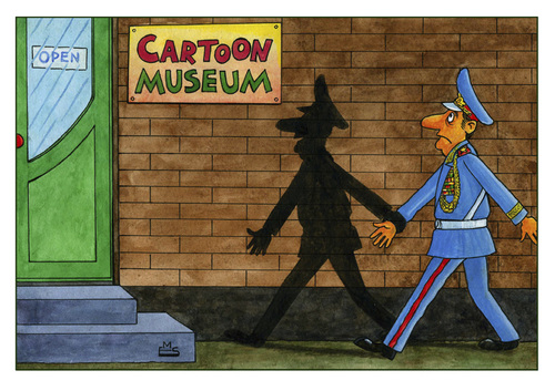 Cartoon: Cartoon Museum (medium) by Makhmud Eshonkulov tagged cartoon,museum