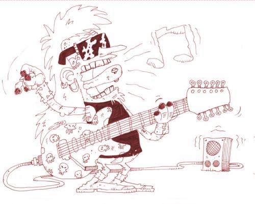 Cartoon: Heavy metal!!! (medium) by Christoon tagged heavy,metal,musique