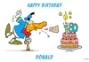 Cartoon: Donald Happy Birthday (small) by Christoon tagged donald,happy,birthday