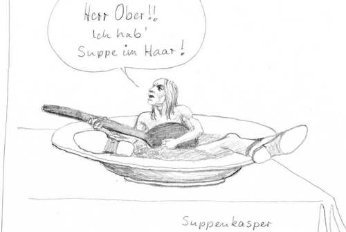 Cartoon: Suppenkasper (medium) by Knirschi tagged oberwitz,teller,löffel,keinen,hunger