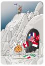 Cartoon: flag (small) by hicabi tagged hicabi