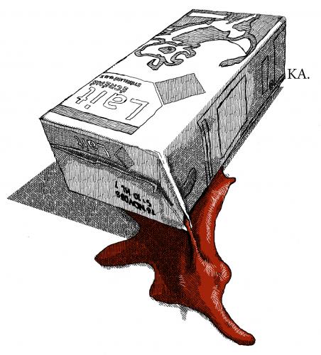 Cartoon: lait  milk (medium) by kalambik tagged milk,lait