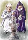 Cartoon: Francis-Karekin (small) by Bob Row tagged francias karekin turkey armenian genocide