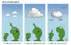 Cartoon: Wolkenkunde (small) by subbird tagged wetter,wolken,cumulus,frosch,frösche,wetterfrosch,cellulitie