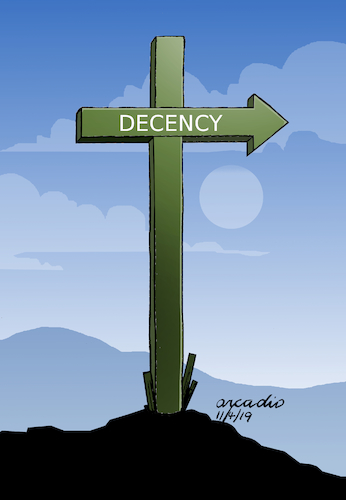 Cartoon: Ecclesiastical decency. (medium) by Cartoonarcadio tagged catholic,church,priest,pedophily,sexual,abuse