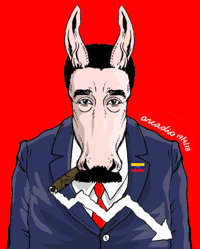 Cartoon: Political donkey. (medium) by Cartoonarcadio tagged dictatorships,socialism,extremism