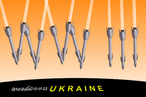 Cartoon: Putin missiles. (medium) by Cartoonarcadio tagged putin,war,russia,ukraine,europe