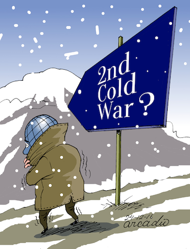 Cartoon: Second Cold War? (medium) by Cartoonarcadio tagged cold,war,wapons,conflicts,crisis