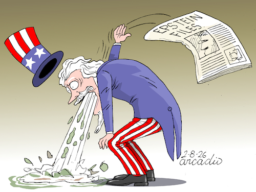 Cartoon: The nauseating Epstein files (medium) by Cartoonarcadio tagged epstein,corruption,politicians