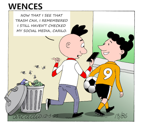 Cartoon: Wences and his Friends (medium) by Cartoonarcadio tagged humor,comic,wences