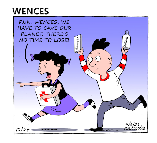 Cartoon: The adventures of Wences (medium) by Cartoonarcadio tagged comic,wences,humor