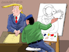 Cartoon: A futuristic portrait of Trump. (small) by Cartoonarcadio tagged justice,trump,usa,courts