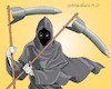 Cartoon: DEATH DELIVERED BY MISSILE (small) by Cartoonarcadio tagged missiles,death,wars,israel,iran