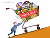 Cartoon: Inflation. (small) by Cartoonarcadio tagged prices inflation economy crisis