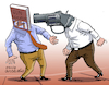 Cartoon: Legislation vrs NRA-guns. (small) by Cartoonarcadio tagged guns us congress weapons crime violence justice