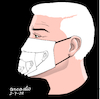 Cartoon: Masks forever. (small) by Cartoonarcadio tagged pandemic masks covid 19 vaccines