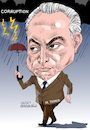 Cartoon: Michel Temer- Brazil (small) by Cartoonarcadio tagged temer,brazil,president,south,america,corruption