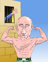 Cartoon: Putin Sputnik V y Navalny. (small) by Cartoonarcadio tagged navalny putin vaccine health dictator