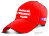 Cartoon: The cap of Trump. (small) by Cartoonarcadio tagged trump us elections usa democracy