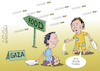Cartoon: The hard life of children -Gaza (small) by Cartoonarcadio tagged children,gaza,hunger,israel
