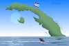 Cartoon: The inevitable fall of Cuba. (small) by Cartoonarcadio tagged cuba,castro,socialism