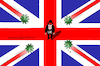 Cartoon: The last Covid attack in UK. (small) by Cartoonarcadio tagged pandemic,coronavirus,health,united,kingdom