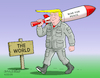 Cartoon: War for peace. (small) by Cartoonarcadio tagged trump,iran,gas,prices,war,middle,east