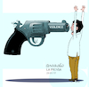 Cartoon: Weapons out of control. (small) by Cartoonarcadio tagged weapons,crime,society,violence