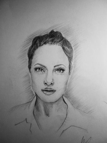 Cartoon: Angelina (medium) by ele tagged portrait
