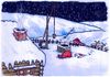 Cartoon: Busy in the wrong (small) by Lv Guo-hong tagged snow,night,weihnachtsmann,wrong,fall,well