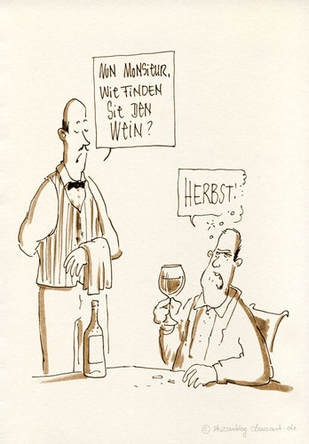 Cartoon: Herbst (medium) by skizzenblog tagged herbst,wein