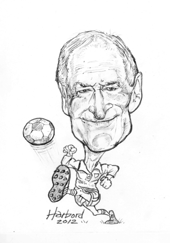 Cartoon: Chris Annely caricature (medium) by Harbord tagged chris,annely,caricature,soccer,football