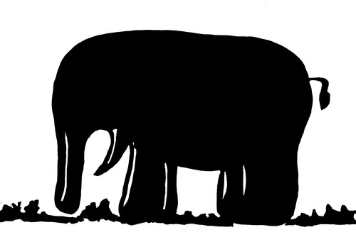 Cartoon: Elephant (medium) by Any tagged natur,tiere