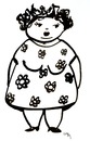 Cartoon: Louise (small) by Any tagged frauen,schuhe,klamotten,aussehen,lebensfreude