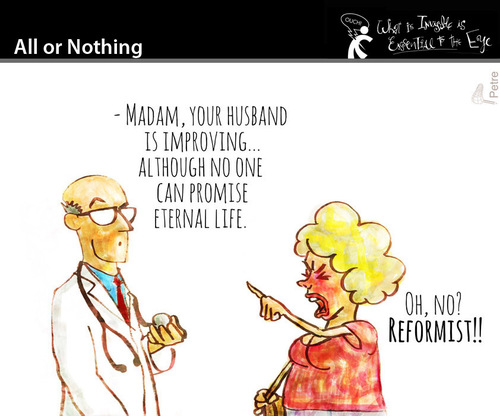 Cartoon: All or Nothing (medium) by PETRE tagged extreme,changes