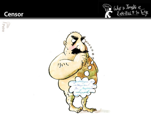 Cartoon: Censor (medium) by PETRE tagged censor,censorship,zensor,zensur