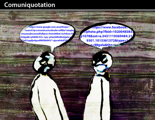 Cartoon: Comuniquotation (medium) by PETRE tagged comunication,dialog,internet,quotation