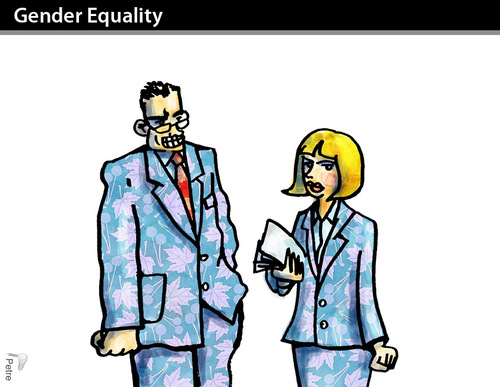 Cartoon: Gender Equality (medium) by PETRE tagged women,rights