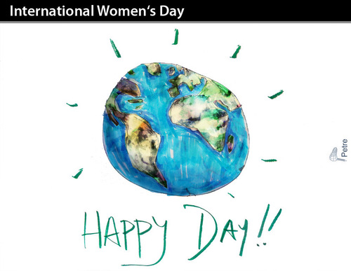 Cartoon: International Women Day (medium) by PETRE tagged human,rights,mother,earth