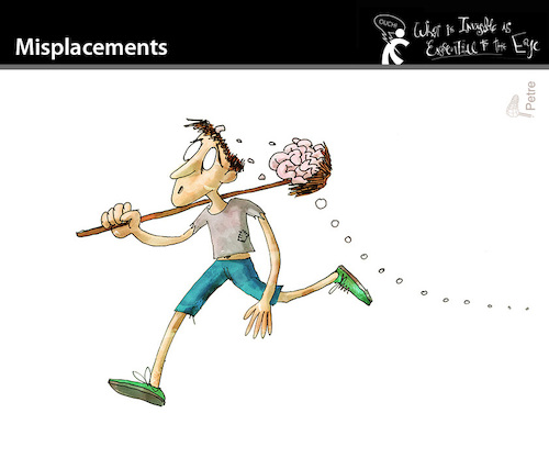 Cartoon: Misplacements (medium) by PETRE tagged fehlplatzierung,misplacements,poverty,crisis
